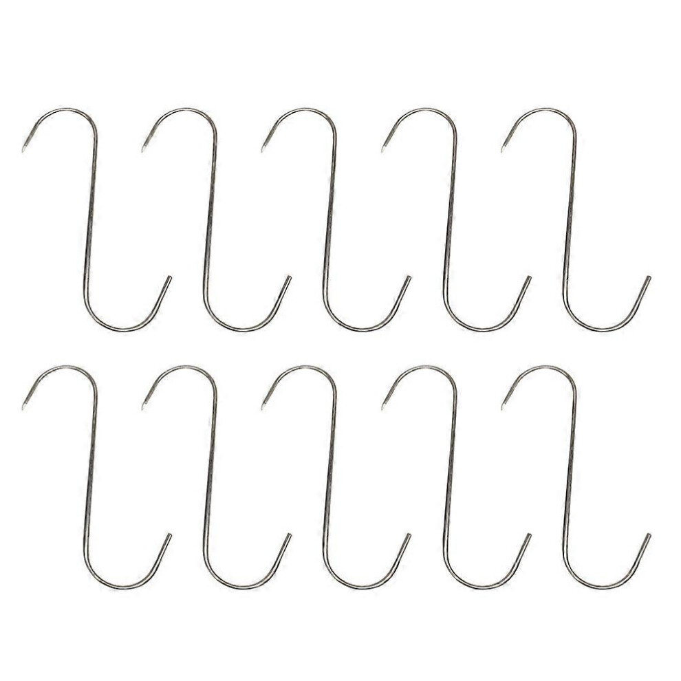 10 Pcs Meat Hooks Stainless Steel Beef Hooks Grill Hooks Utensils Hanging Hooks 7865773126400