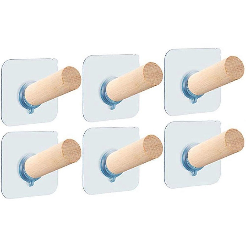 6Pcs Wall Hook Multipurpose Traceless Hook Heavy Duty Coat Hook Utility Hook Multi 8213134115287