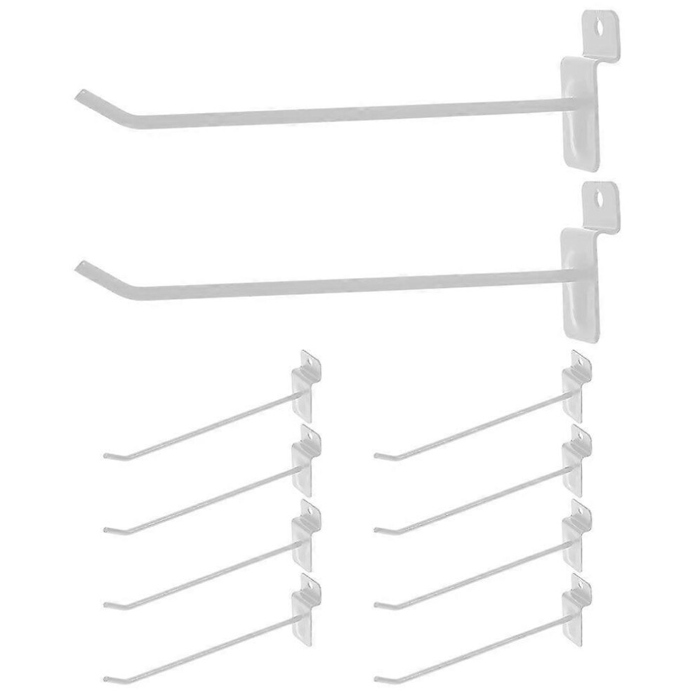 10Pcs Pegboard Hook 15Cm Replacement Utility Hook Supermarket Display Hook Goods Shelf Hook White 8311382302746
