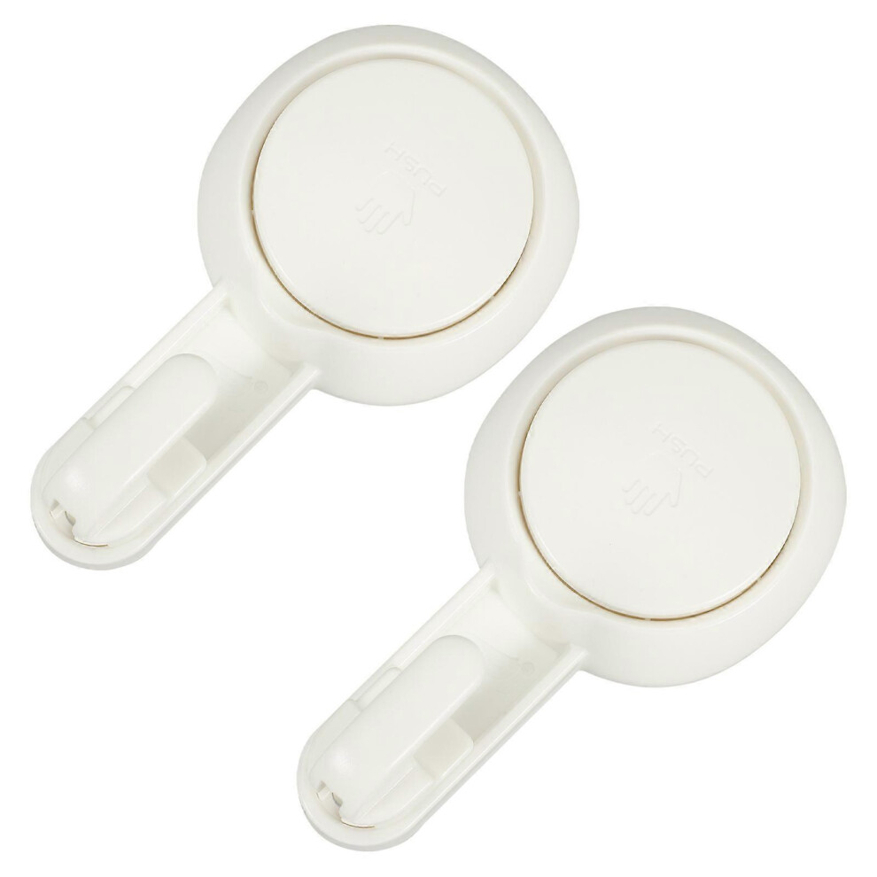 2Pcs Suction Cup Bathroom Hook Towel Hook Bathroom Shower Hook No Punching Wall Hook 7622203334107