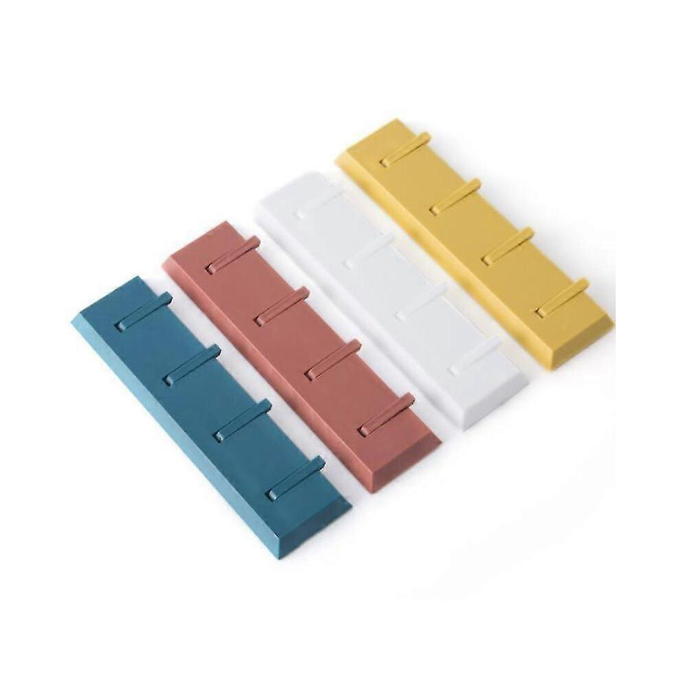 Wall Adhesive Hook - 4 Adhesive Hooks, Sticky Hooks, For Bathroom Hooks, Adhesive Hooks For Office, Self Adhesive Hanging Hooks, Kitchen, Door 4953447103260