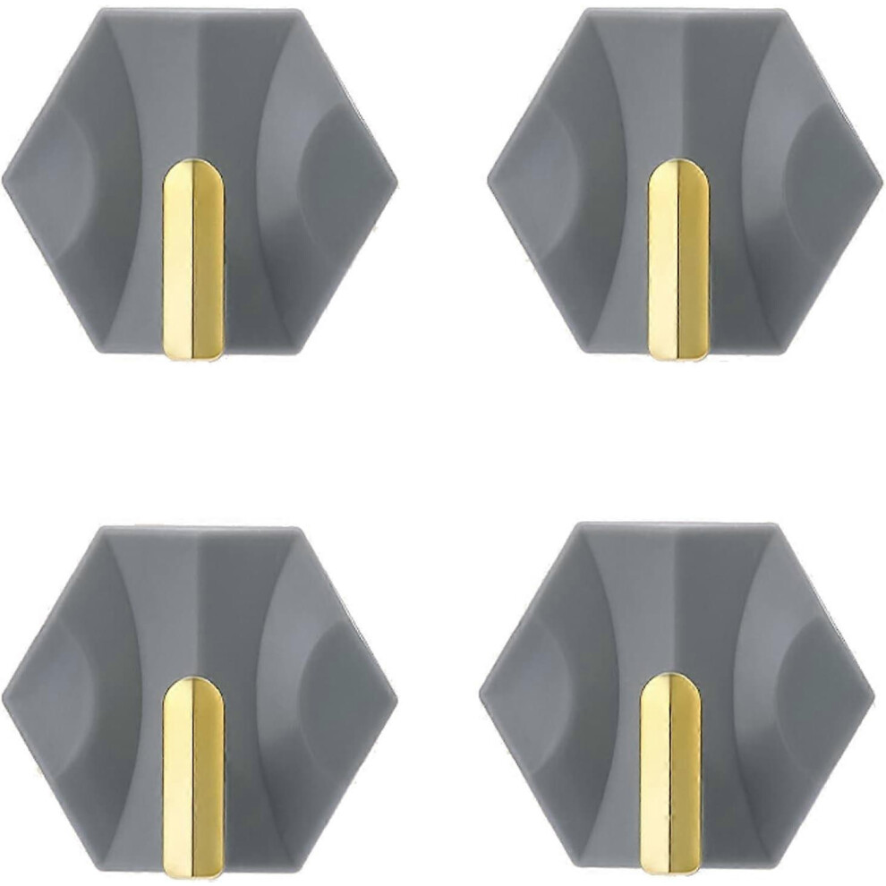 4 Self-Adhesive Wall Hooks, Self-Adhesive Hooks, Towel Hooks, Bathroom Hooks 5306018256855