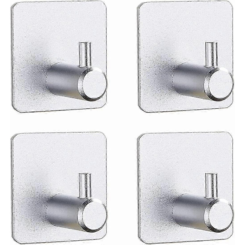 Self Adhesive Hooks 4 Pack, Coat Hooks, Sticky Hooks Strong, 3M Command Hook, Compatible With Stick On Hooks Door Hooks, Bathroom Hooks, Wall Ho 4326489349901