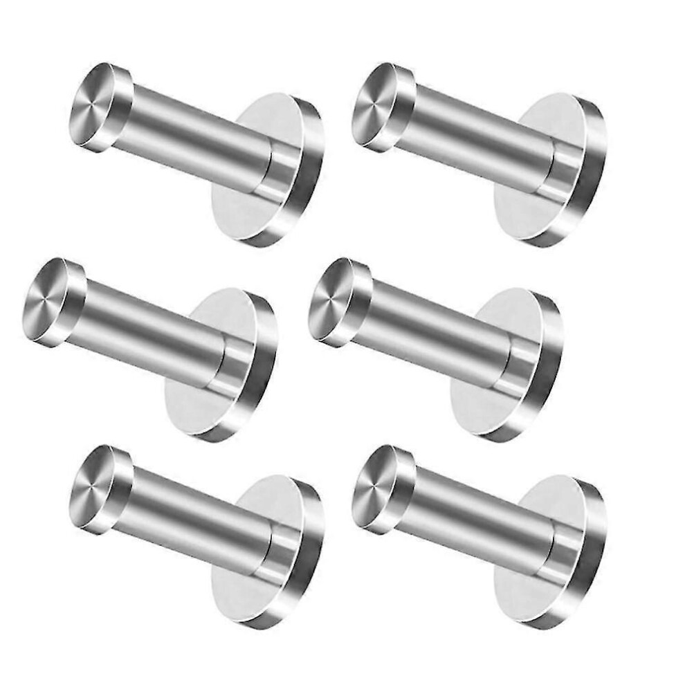 6X Coat Hooks Wardrobe Hooks Stainless Steel Wall Hooks Coat Hooks Wardrobe 3374811301135
