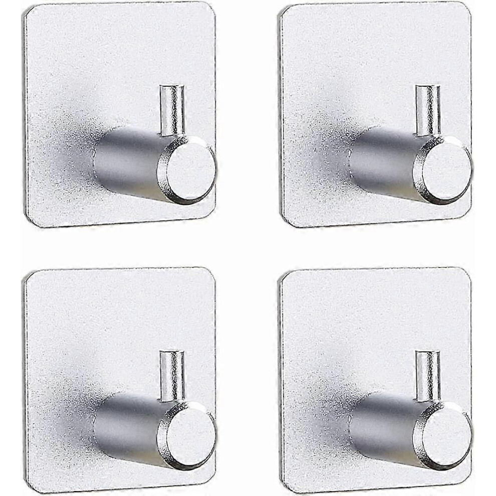 Self Adhesive Hooks 4 Pack, Coat Hooks, Sticky Hooks Strong, 3M Command Hook, For Stick On Hooks Door Hooks, Bathroom Hooks, Wall Ho 7309472354318