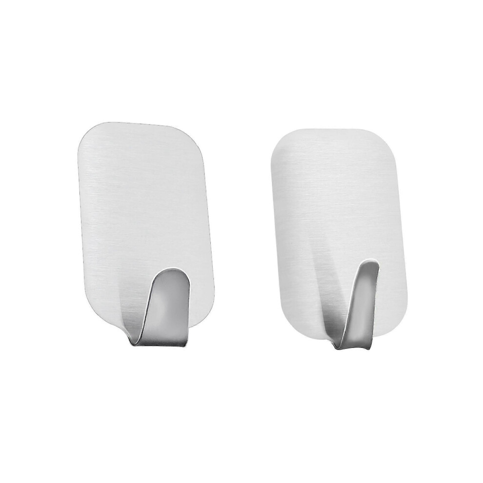 4Pcs Silver Self-Adhesive Robe Hook Hook Towel Hook Bathroom Coat Hook Rustproof Hook Hanger Kitchen Hardware 6279779416600