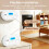 FUMIXTEX Carbon Monoxide Detector with LCD Display,CO Alarms Replaceable Battery 2