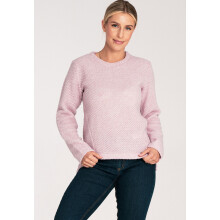 Sweater - uldtrøje - lyserød sweater M1044 størrelse L