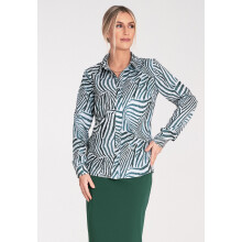 Elegant dameskjorte - dameskjorte med krave - M1068 Mønster 105 størrelse XL
