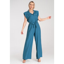 Elegant damejumpsuit - Dame formel jumpsuit - Blå M1176 universal