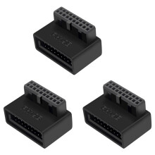 3X PH19B USB 3.0 Interner Header USB3.0 19/20P Sockel 90 Grad Adapter Konverter für Computer Hauptplatine