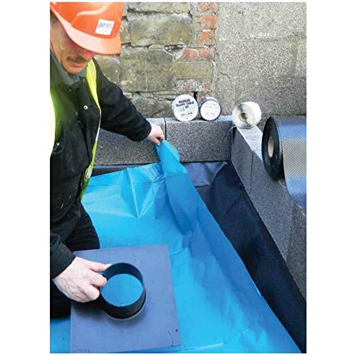Visqueen Damp Proof Membrane 300MU Black 4m x 3m 1