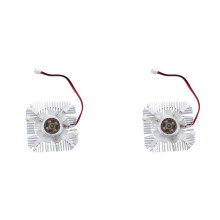 2X PC VGA Grafikkarte 2-Pin 55 mm Kuehler Luefter Kuehlkoerper 4800 RPM