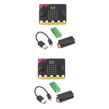 2X Microbit V1.5 GO Satz Neue Version Programmierbares Lernentwicklungsboard für Heimwerker