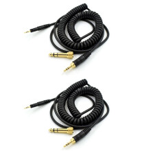 2X Ersatz Audio Kabel für ATH M50X M40X Kopfhörer Schwarz 23 AugT2
