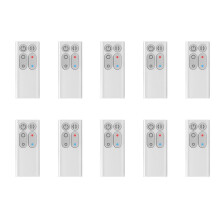 10X Ersatz AM04 AM05 Fernbedienung für Heizlüfter Modelle AM04 AM05 Fernbedienung (Silber)