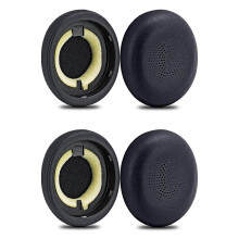 2X Almofadas de Reposição para Fones de Ouvido Sem Fio Elite 45H Evolve2 65 MS/UC - Couro Proteico/Almofada de Ouvido/Protetores de Ouvido (Preto)