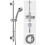 Croydex Croydex Presion Chrome Shower Riser Rail Kit - 68cm Riser Rail, Pressure Boostin 1