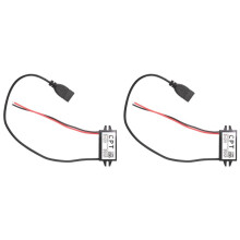 2X Conversor de Energia para Carro 12V para 5V 3A com Conectores de Adaptador USB único