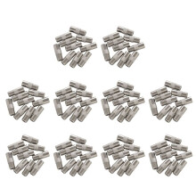 100Pcs Straight Metal F Type Female to TV PAL Male RF Connector Adapter
