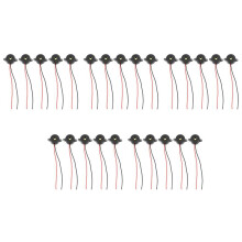 25 Pcs 3-24V 85dB Sound Electronic Buzzer Alarm Black 23 X 12mm