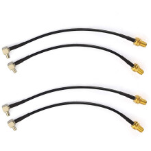 4G Antena SMA FêMea para TS9 Macho Adaptador Cabo 15cm 4Peças para Antena Externa Roteador E5372 E5577 E5786 E5787