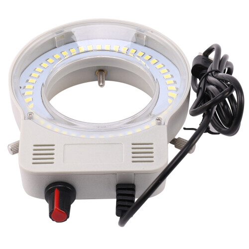 3X 48 LED Industrial Microscope Camera Light Source Ring Lamp Light  Lamp Adjustable Brightness USB Interface 2