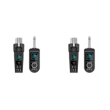 2X Convertisseur Sans Fil pour Microphone UHF, Émetteur XLR et Récepteur pour Microphone à Condensateur Dynamique Universel