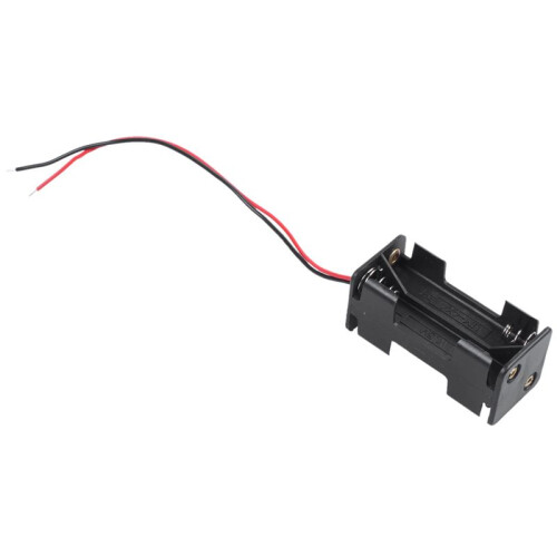 10pcs Black 2-Layers 4 X 1.5V AAA Battery Holder Case Box W Wire Leads 2