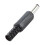 200 Pcs Black 2.5mm X 5.5mm  Power Male Plug Jack Adapter 6