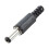 200 Pcs Black 2.5mm X 5.5mm  Power Male Plug Jack Adapter 5