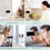3X Wall Phone Holder Mount ,Update Version Wall Phone Mount for Bathroom,Kitchen Office 5
