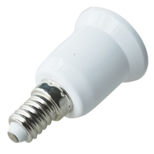 5X E14 to E27 Extend Base LED CFL Light Bulb Lamp Adapter Converter Screw Socket 2