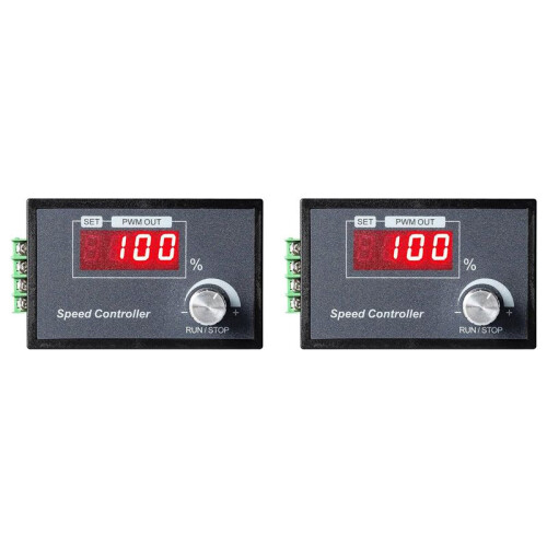 2X PWM  Motor Speed Controller 6-60V 30A with Digital Display & Robust PCB - Perfect for Various Machines