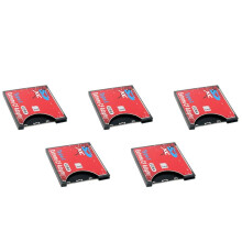 5X New to CF Card Sleeve Supports Wireless WIFI Card Type I Adapter SLR Camera Red