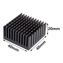 30 Pcs 40X40X20mm Aluminum Heatsink Radiator Cooling Cooler for Electronic Chip LED with Thermal Conductive Double Sided