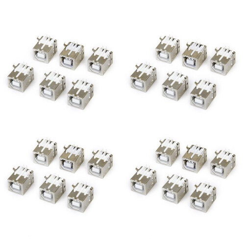 Lot of 24pcs Replacement USB Connector Socket Type B Female Right Angle