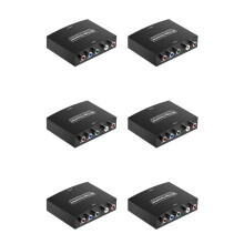6X Ypbpr to Component to -Compatible HD Converter Ypbpr+L/Raudio to -Compatible Converter
