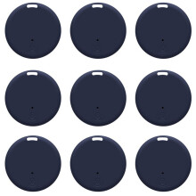 Lot de 9 Traceurs GPS pour Véhicules, Localisateur de Clés, Traceur GPS, Traceur GPS, Traceur GPS pour Animaux de Compagnie, Bleu Marine