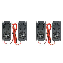 4 Haut-Parleurs Carrés Compacts pour Système Audio 45100, Idéal pour L'Audio Domestique et L'Utilisation Portable