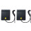 2X USB  Card Reader Atm Bank Tax Declaration Ic Card ID Card  Card Reader(Black) 1