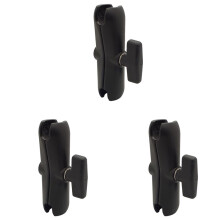 3Pcs 15CM Length Aluminium Alloy Double Socket Arm for RAM with 1.5 Inch Base Mount Motorcycle Camera Extension Arm