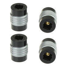 Speaker DVD Player Digital Audio Optical Cables Adapter Portable CD Fiber Optic Female Extender Extension Coupler 4Pcs