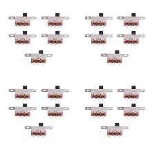 20 Pcs X -Off 2 Position SPDT 1P2T Panel Slide Solder Lug SS12F15G3