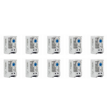10X KTS011 NO Normally Open Adjustable Mechanical Temperature Controller Cabinet Thermostat Din Rail,Used for Cooling