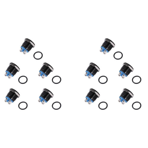 10X Horn  Horn Button Push Button  for Car 16mm 12V
