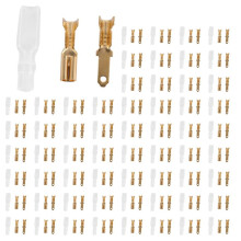 1000Pcs Female Male Spade Crimp Terminals Sleeve Wire Wrap Connector for 22-16 Awg 2.8Mm