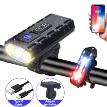 Bike Lights 8000 Lumens Rechargeable Front and Rear Set