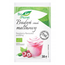 ØKOLOGISK BUDDING MED HINDBÆRMOMME 38 g - BIO PLANET