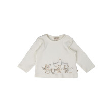 Babybluse med lange ærmer, hvid Kanz